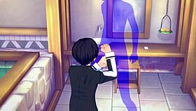 sword art online yaoi! kirito handjob in japanese asian manga anime game porn gay!