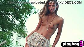 perfect ass european milf kenya posing outdoor and exposed beautiful natural body