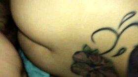 the wife receives affection sideways gently