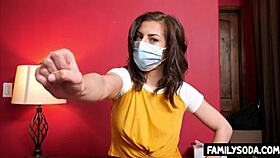 stepbrother says, 'let me inspect your pussy for coronavirus, stepsister'