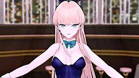 i can't stop watching this 3d anime hentai with toki