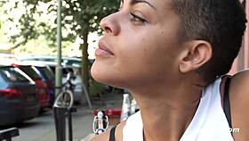 Ersties Daisy Bakes Novelties While Bent Over, Showing Big Natural Tits And Shaved Pussy Lips