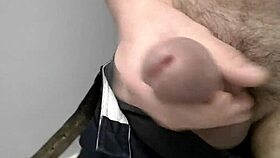 Masturbating to a powerful cumshot orgasm