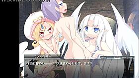 valkyrie cupid in the anime game with big tits.