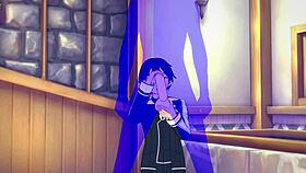 sword art online yaoi! kirito handjob in japanese asian manga anime game porn gay!