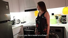 I nailed my friend’s mom in the kitchen after his birthday bash.