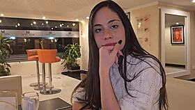 i meet an old friend at a hotel and she invites me to her room for sensual doggystyle