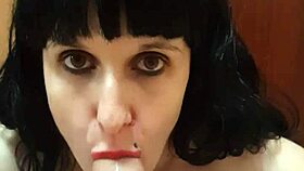 victoria devil follando with anal fucking and monster cum.