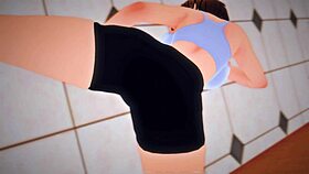 I watch chi's sexy workouts and imagine fucking her hard with my big cock