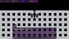 In City Of Secret Pt 3, The Horny Slut Exposes Herself To The Whole Class. She Defeats The First Boss In Hentai Gameplay.