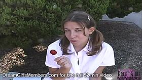 college student with no panties under skirt, wanna see?