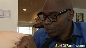 Redhead Stepdaughter's Interracial Encounter with Monster Cock