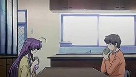 In this hentai, the stepson fucks his stepmom in the kitchen, uncensored and subtitled.