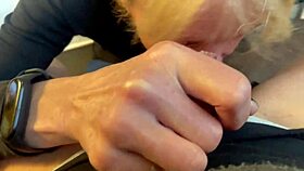 Blonde Receptionist Surprised By Morning Cock - Suck And Swallow.