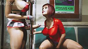 animated futanari 3d compilation by hypercomics3d with scifi and modern futa fantasies.