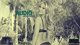 Natural blonde hotties stripping naked for playboy