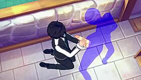 sword art online yaoi! kirito handjob in japanese asian manga anime game porn gay!