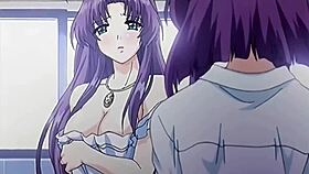 In this hentai, the stepson fucks his stepmom in the kitchen, uncensored and subtitled.