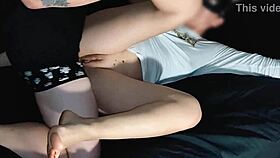 this sexy bitch is getting so much pleasure from fucking her pussy