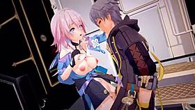 Honkai star rail characters in hentai mmd animation