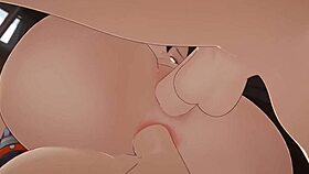 Intense blowjob creampie