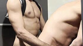 Gym Bathroom Encounter: Sucked Him, Tried Anal!