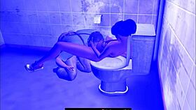 Paying the RENT and UTILITIES in cartoon