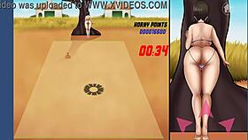 horny anime girl says 'fuck my ass hard and make me squirt'