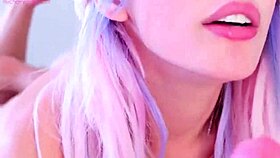 Blonde Pro Masturbation Blowjob With Cumshot!