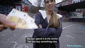 Kinuski fucks a big Spanish cock outside under the tunnel, what a sight!