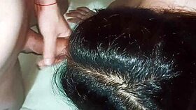 Mom Bent Over Plays Roughly with Stepson