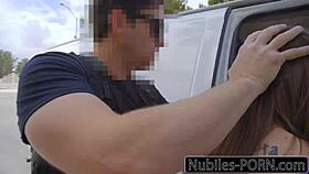 Nubilesporn showcases tiny 18+ tit slut getting raw pussy fucked in garage quickie. Her skinny frame takes big cock hard.