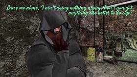 Second Life Black Man Fucks Asian Woman Cop In A Van.