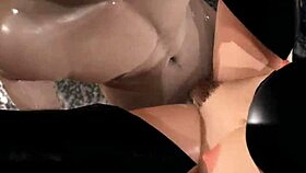 3D porn video with Doronjo's sexy fingering and hot creampie scene