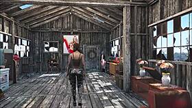 Fallout 4 Sexy Brunette at Home in 3D Anime Style