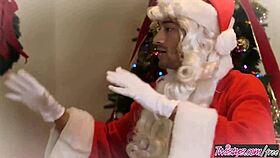 Latina teen 18+ brunette babe sucks tits and ass in christmas blowjob with xander corvus nikki capone.