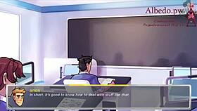 In overwatch academy, chubby slave endures bdsm training