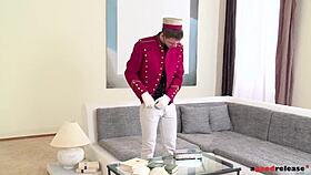 Anal lover aurelly rebel fucked balls deep during hotel room threesome