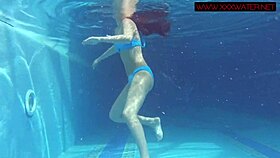 Enjoy Lina Mercury And Mia Ferrari Swim Naked