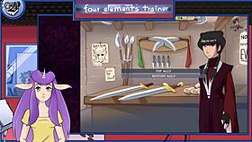 Avatar The Last Airbender Trainer Mixes Drinks With Big Tits Brunette