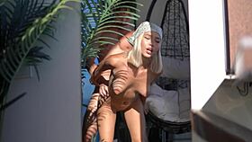 This Teen 18+ Girl Moans Loudly From Intense Orgasms While Sucking Bodybuilder's Cock In Cage.