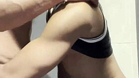 Gym Bathroom Encounter: Sucked Him, Tried Anal!