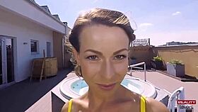 hot outdoor jacuzzi sex in pov... i mean, jacuzzie
