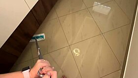 Found a dildo while cleaning – huge tits next?