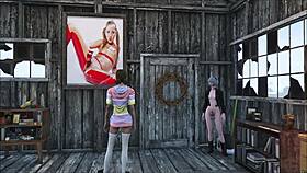 Fallout 4 Sexy Brunette at Home in 3D Anime Style