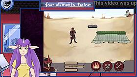 Avatar The Last Airbender Trainer Mixes Drinks With Big Tits Brunette