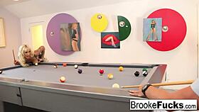 Brooke plays billiards with Van's balls!