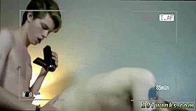 white guys bareback fucking in live gay show.