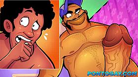 Young virgin in crossdressing loses his virginity to a male prostitute in bareback gay sex