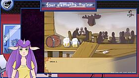 Avatar The Last Airbender Trainer Mixes Drinks With Big Tits Brunette